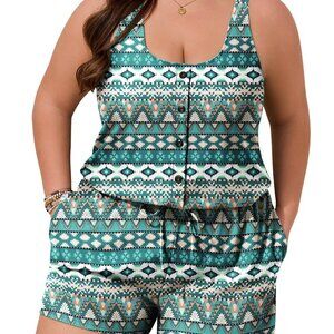 Womens Size 18W Plus Size Romper Jumper
